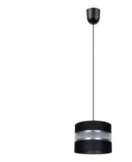 Svietidlá  Luster na lanku CORAL S 1xE27/60W/230V čierna 0617
