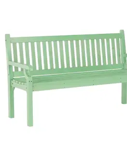 Záhradné lavice KONDELA Kolna drevená záhradná lavička 150 cm neo mint