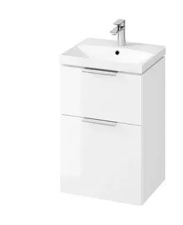 Kúpeľňový nábytok CERSANIT - SET B590 CITY 50 biela DSM (SKRINKA + UMÝVADLO) S801-421