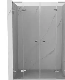 Sprchovacie kúty MEXEN/S - Lunar L Duo sprchové dvere krídlové 160, transparent, chróm 834DL-160-000-01-00