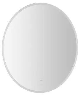Kúpeľňové zrkadlá AQUALINE - URSA LED zrkadlo s osvetlením priemer 70cm, dotykový senzor, stmievateľné UR070