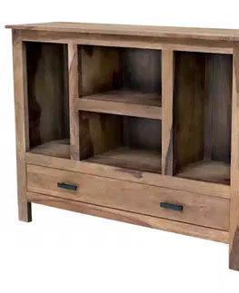 Knižnice Knižnica Rami 120x90x35 indický masív palisander