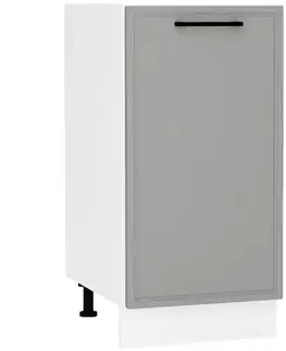 Kuchynské skrinky stojace Kuchynská skrinka Emily D40 PL Dast Grey