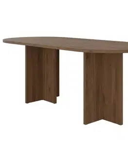 Jedálenské stoly Stôl Loen 204x90 Orech Okapi
