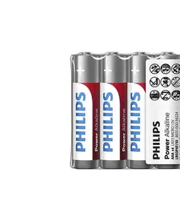 Predlžovacie káble Philips LR03P4F/10 - 4 ks Alkalická batéria AAA POWER ALKALINE 1,5V 1150mAh Phil-LR03P4F/10