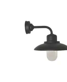 Svietidlá  Vonkajšie nástenné svietidlo BARD 1xE27/60W/230V IP44 čierna SKU013584
