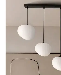 Svietidlá BRILAGI - Závesné svietidlo na lanku PEBBLES 3xE27/40W/230V čierna ALA-56900