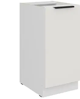 Kuchynské skrinky stojace Kuchynská skrinka Aria-Wh/Wh Anti Fingerprint 40d 1f Bb