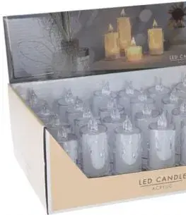 Vianočné dekorácie Kinekus Sviečka LED 4,7x11 cm baterky