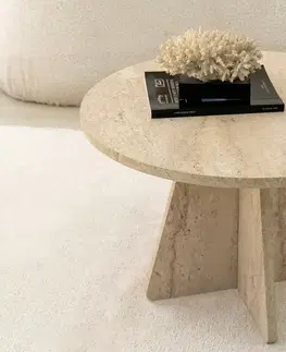 Konferenčné stolíky Konferenčný stolík Mushroom Travertine