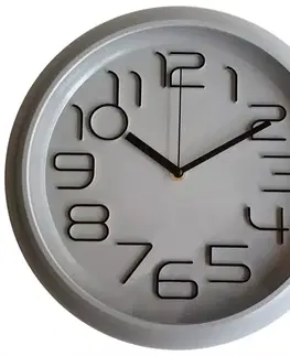 Nástenné hodiny Šedé hodiny 30cm