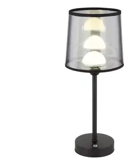 Lampy Globo 21008S - LED Stmiev. stolná lampa LUNKI LED/2,5W/3,7V 2700/4000/6500K čierna 21008S