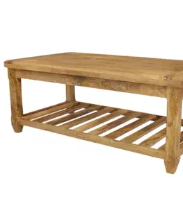Konferenčné stolíky Konferenčný stolík Devi 110x45x60 indický masív mango