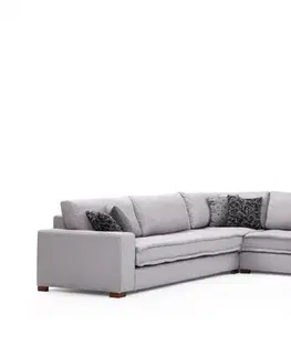 Sedacie súpravy Rohová sedacia súprava / Rohová pohovka Lena Corner - Light Grey