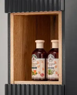 Skrinky do kúpeľne ArtCom Regál do kúpeľne NOVA Oak 83-27-Q