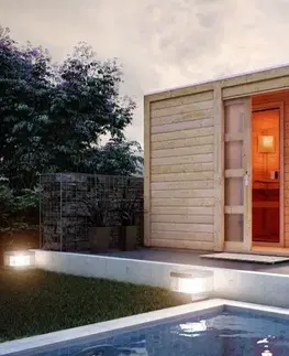 Sauny Vonkajšia fínska sauna s predsieňou 276 x 276 cm Dekorhome