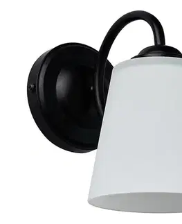 Svietidlá  Nástenné svietidlo PAFOS 1xE27/15W/230V čierne ML2256