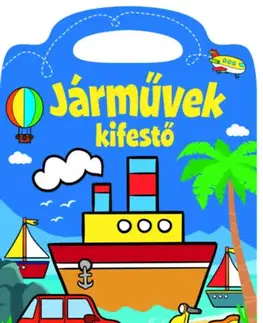 Nalepovačky, vystrihovačky, skladačky Járművek - kifestő