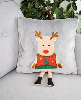 Obliečky 4Home Vianočný obliečka na vankúšik Xmas Reindeer, 40 x 40 cm