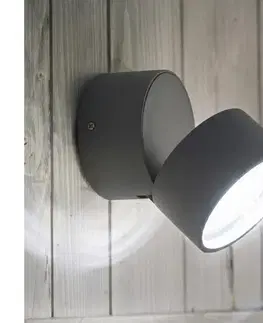 LED osvetlenie Ideal Lux -LED Vonkajšie nástenné svietidlo OMEGA LED/7W/230V CRI 90 IP54 antracit 285467