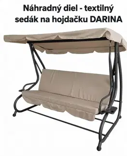 Záhradné hojdačky GARDENKUS ND Sedák textilný na hojdačku DARINA