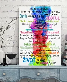 Tabuľky s venovaním (darčeky) Obraz na stenu - Je to tvoj život