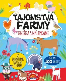 Nalepovačky, vystrihovačky, skladačky Tajomstvá farmy – knižka s nálepkami