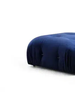 Taburety a podnožky Taburetka Bubble Pouffe - Velvet Blue