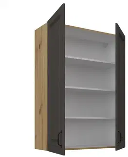 Kuchynské skrinky visiace Skrinka do kuchyne Stilo grafit matná/artisan 80G-108 2F