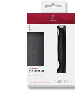 Kuchynské potreby Victorinox - Zatvárací nôž SWISS CLASSIC 11 cm čierny + doštička 6.7193.F