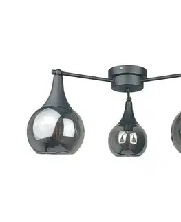 Svietidlá Keter Lighting Prisadený luster STAR 3xE27/60W/230V čierna/dymová čierna 2841