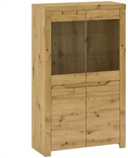 Vitríny a regály do obývačky Vitrína Luna C 4D