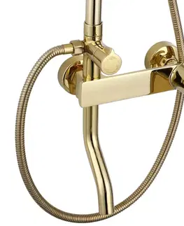 Kúpeľňové batérie REA REA - Sprchový set s batériou 150mm STORM zlatá REA-P9530
