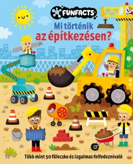 Leporelá, krabičky, puzzle knihy Mi történik az építkezésen? - Jennie Bradley,Pannon-Literatúra
