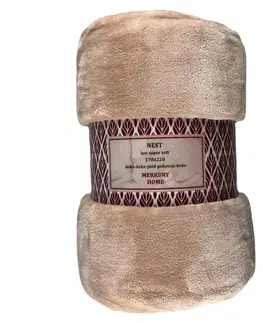 Ozdobné prikrývky Deka Nest Super Soft svetloružová 170x220 Merkury Home