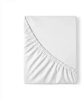 Plachty Kvalitex Saténové prestieradlo s gumou biela, 100 x 200 cm