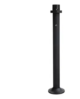 Lampy BRILAGI - Vonkajší stojan na lampu so senzorom HARBOR 1xE27/40W/230V 120 cm IP33 čierna BRZPOLE-1,2M/PIR