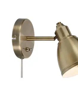 Svietidlá Markslöjd 108714 - Nástenná lampa STORY 1xE14/40W/230V mosadz 108714