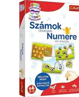 Objavujeme spolu svet Trefl Malý objaviteľ: Čísla (Kis felfedező: Számok, hra v maďarčine)