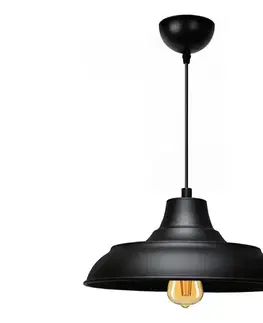 Svietidlá  Luster na lanku AYD 1xE27/40W/230V čierna 780SGN4603