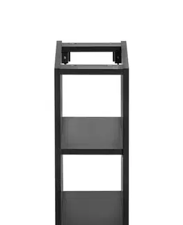 Skrinky do kúpeľne ArtCom Regál do kúpeľne SANTA FE Black 81-01