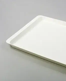 Podnosy a tácky ALFA PLASTIK - Podnos veľký 50x34cm biely