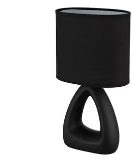 Lampy Globo 21731S - Stolná lampa  TRIANGLE 1xE14/40W/230V čierna 21731S