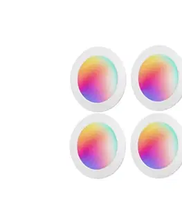 Svietidlá  B.V.  -SADA 4xLED RGBW Stmievateľné podhľadové svietidlo MESH LED/18W/230V 2700K-6500K 8433325362843
