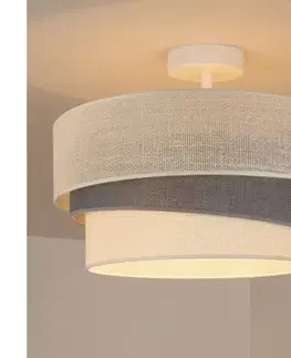 Svietidlá BRILAGI - Prisadený luster TRIO 1xE27/60W/230V pr. 40 cm krémová/šedá 8590828052548