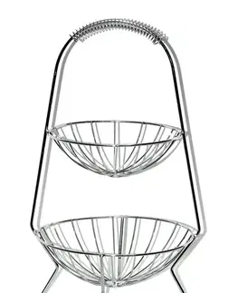 Košíky na potraviny MAKRO - Košík 2 - poschodový drôtený, priemer 1x22cm, 1x26cm