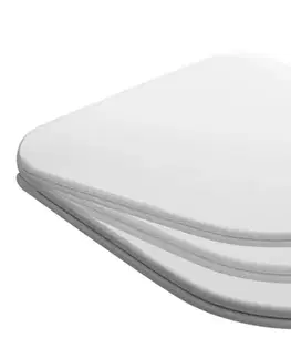 Záchody KERASAN - TRIBECA WC sedátko, SLIM, Soft Close, biela 519101