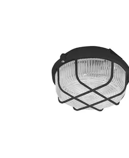 Svietidlá  SKP-100/C - Vonkajšie stropné svietidlo KRUH 1xE27/100W/230V
