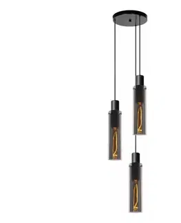 Svietidlá Lucide 74404/13/65 - Luster na lanku ORLANDO 3xE27/40W/230V 74404/13/65