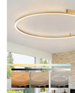 Svietidlá BRILAGI - LED stmievateľné svietidlo PORTOFINO LED/85W/230V priemer 120 cm zlatá + diaľkové ovládanie BRI526